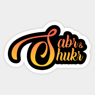 Sabr and Shuks Sticker